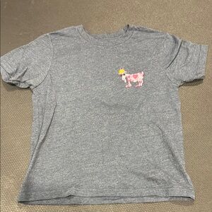 Vibrant Pink and Blue Short Sleeve Tee with Unique Graphic